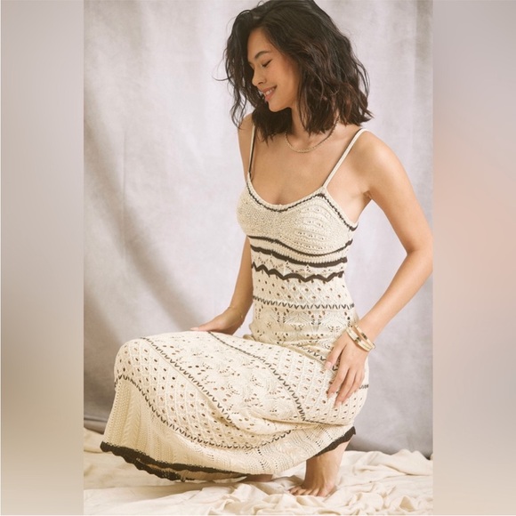 RIHOAS Cream Knit Top with Black Stripe Detail - Picture 3 of 10